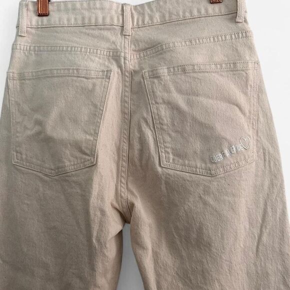 Djerf Avenue Cream Straight Leg Jeans Scandi Minimalist Capsule – Sz 29 - Picture 5 of 8